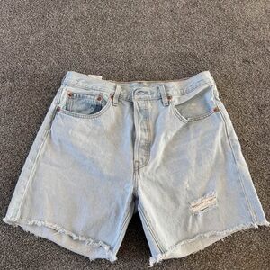 Levi's Light Blue Denim Shorts